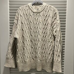 Cable knit sweater